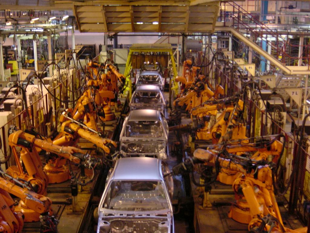 Rover 75 assembly line