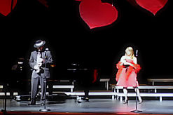 Andrew and Mel on stage