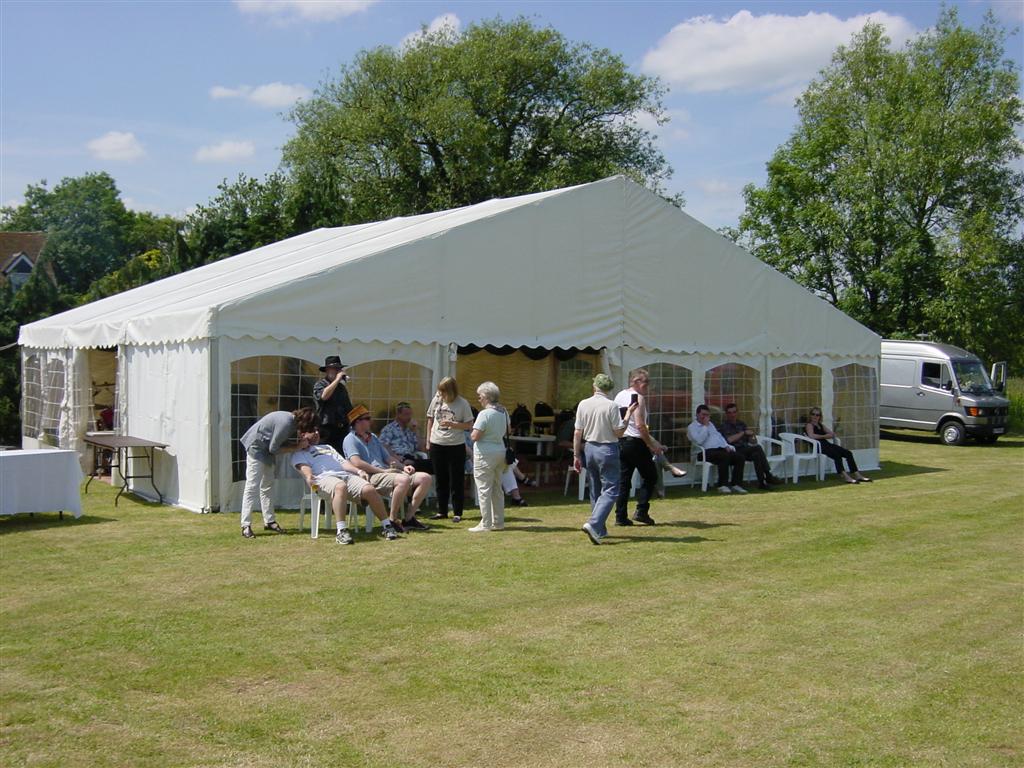 Marquis tent for barbeque